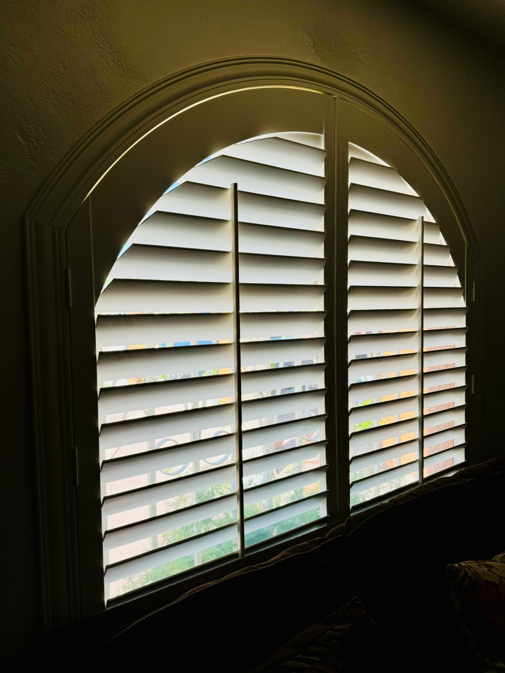 Skilled Arch Wood Shutters on Valencia Rd in Tucson, AZ